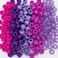 30g Alrededor De 100pcs De Cuentas De Caballo De Plástico Vibrantes Para DIY Únicos Pulseras Collares Tobilleras Aretes Accesorios De Joyería - details 1