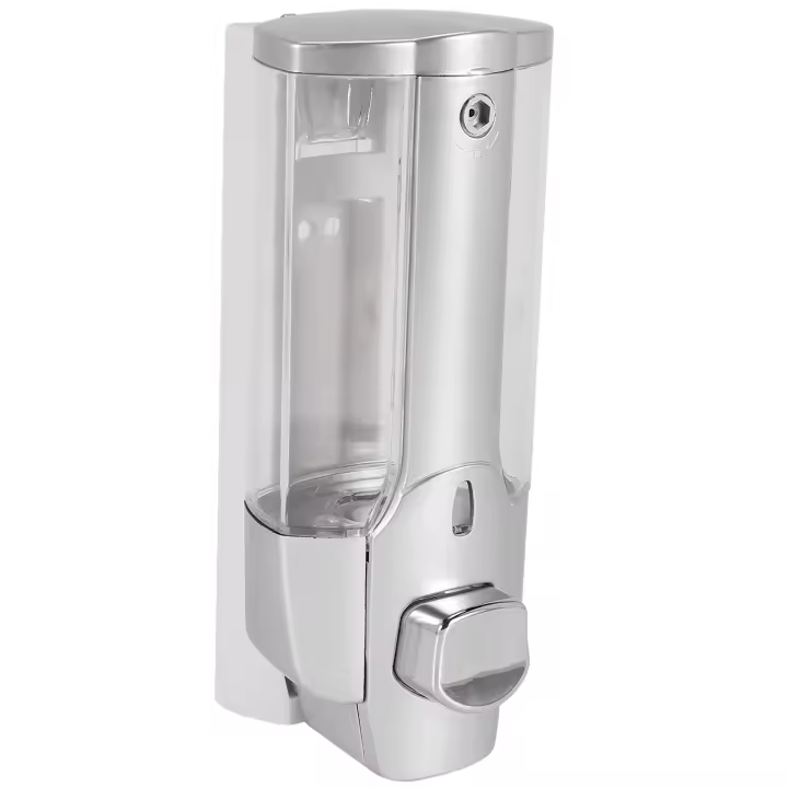 Dispensador de jabón Manual montado en la pared, Gel de ducha, champú para cocina, 350Ml - 1