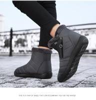 Botas De Invierno Para Mujer Impermeables Con Cremallera Botines De Invierno Botas De Nieve Con Forro De Peluche Corto - details 16