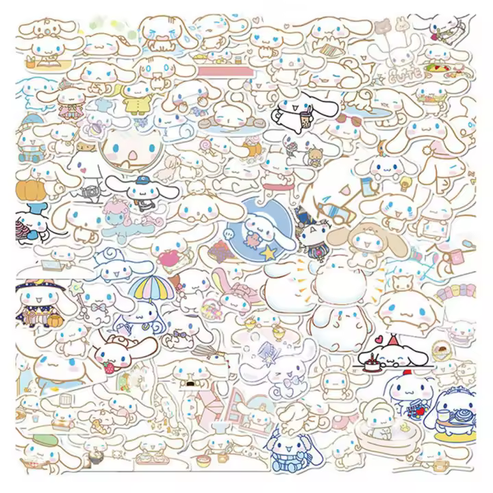 Pegatinas Sanrio Cinnamoroll Divertidas Y Lindas 10/30/50/100pcs Impermeables Para Luggage Teléfono Scrapbooking Pared Graffiti Decalcomanías De Dibujos Animados - 1
