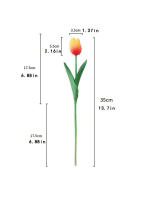 Juego De 5/10 Pcs Luz Nocturna De Tulipes LED Para Jardín Y Hogar Flores Artificiales De PU Decoración Para Bodas Cumpleaños Regalo - details 19