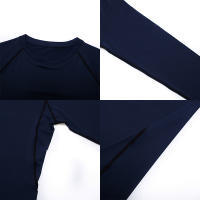 Camiseta De Compresión Para Hombre Fitness Con Manga Larga Deporte Ropa De Entrenamiento Correr Tops Secado Rápido Antirrash Gimnasio Sportswear - details 9
