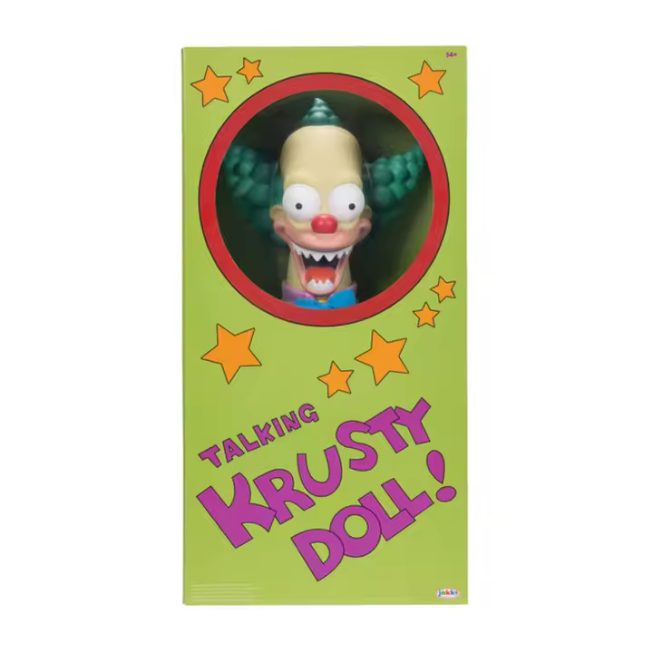 Muñeco parlante Krusty El Payaso Los Simpsons ingles 44cm - 1