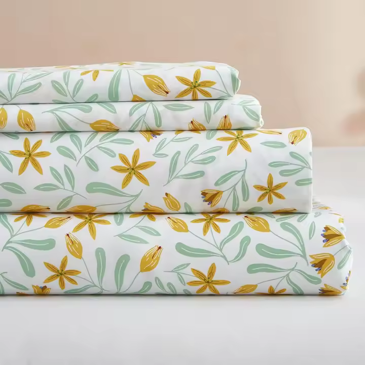 Juego de sábanas tamaño Twin con diseño floral, juego de sábanas de 3 piezas, Bolso profundo de 16 pulgadas para Juego de Cama Twin, juego de sábanas para Cama Twin que no se arrugan y fredan - 1