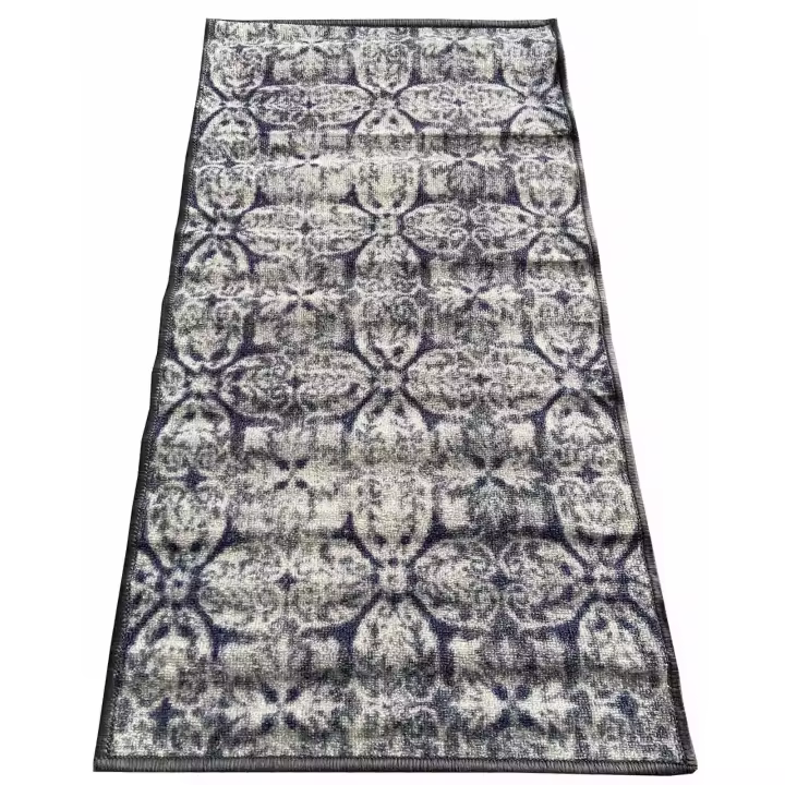 Alfombra para pasillo rollito pasillero 100cm - Barroco Azul Gris 715U101-50 - 1