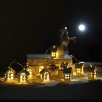 Cadena De Luces LED Para Pequeñas Casas 10 LEDs Operadas Por Batería Decoración Fairy Para Ambiente Guirnalda Colgante De Arbolera - details 3