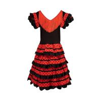 Vestido Sevillana cordobesz niña,  Vestido Flamenca Sevillana Bebe Niña y Chica, Trajes Flamenca Sevillana Niña con Diseño de Lunares - details 4