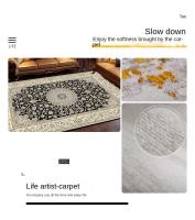 Carpetas De Veludo Cristalinas Estilo Bohemio Para Sala De Estar Y Dormitorio Antideslizantes Y Resistente a La Suciedad Alfombra Mecánica Tejida Con Estilo Nórdico Para Adultos - details 1