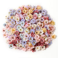 50PCs Cabezas De Rosas Artificiales Miniatura En Seda Para Decoración De Hogar Bodas Artesanía Corona Regalos Accesorios - details 1