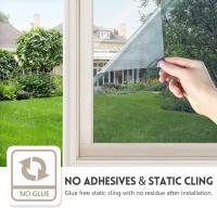 Película De Privacidad Para Ventanas Espejo Unidireccional Vinilo Antiglanceo No Adhesivo Cling De Plástico PVC Para Casa Protección UV Tamaño Adecuado Para Ventanas Y Puertas - details 5