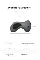 Almohada De Cuello Multifuncional En Forma De U De Espuma Suave De Reacción Lenta Para Descanso Y Masaje De Salud Cervical Viaje - details 10