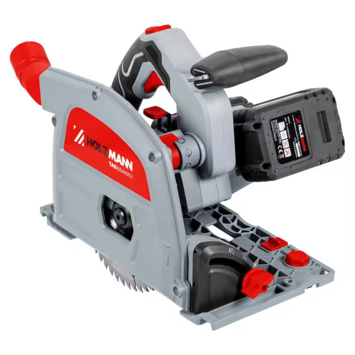 Holzmann TAS165AKKU sierra circular portátil 16,5 cm Negro, Gris, Rojo 5500 RPM 100 W - 1