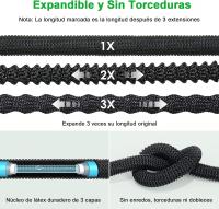 Manguera de Jardin Extensible, Mangueras Jardin con Pistola Rociadora de 8 Funciones Manguera Flexible y Ligera para Lavado de Coche, Jardín, Lavar la Mascota con Bolsa de Almacenamiento(7.5米  25FT) - details 4