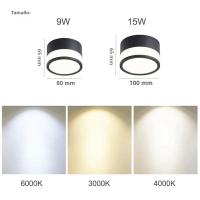 Lámpara De Techo LED De 9W 15W Nordic Montaje En Superficie Para Sala De Estar Y Dormitorio Iluminación Interior AC220V - details 3