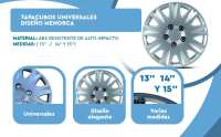 Banner - Tapacubos universales 15 pulgadas diseño Menorca ABS Resistente (4 uds)