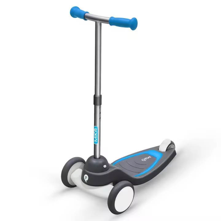 Patinete tres ruedas New Scotter Mika Qplay PLAY azul con luces Led.73x55x29.50 cm (Pl Ociotrends 630) - 1