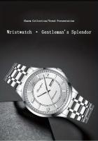 Reloj Mecánico Automático Para Hombre Dianpai De Acero Inoxidable Resistente Al Agua Con Calendario Y Luz Nocturna Escala Digital - details 1