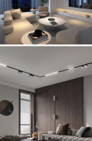 Lámpara De Pista Magnética LED COB Lineal Spotlights Luz Sin Fuente Principal Para Sala De Estar Instalación Auto-Contenida Moderno Brushed Nickel - details 11