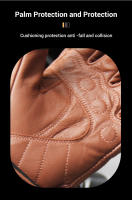 Guantes De Motocicleta De Cuero Genuino Para Hombres Invierno Moto Guantes De Verano Cuero Oveja Táctil Protección De Codo - details 6