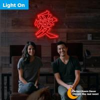 LED Neón Signo Del Amor, Luz Neón China/Japonesa Para Decoración De Pared, Potenciada Por USB Para Dormitorio Tatuaje Studio Tienda Arte Decorativo - details 2