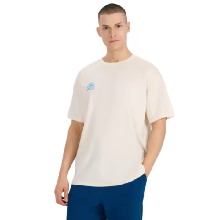 Camiseta oversize para hombre con estampado - blanca 4F TTSHM1985-11S - 1
