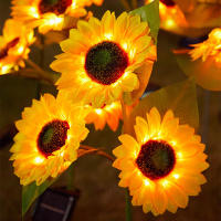Lámpara De Jardín Solar LED En Forma De Girasol Decorativa Impermeable Para Iluminación De Exterior Y Decoración De Hogar - details 5
