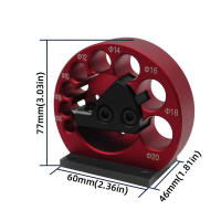 Juego De 8 Agujeros Ajustable Para Hacer Pernos Con Hojas De Carbono Herramienta Auxiliar Para Taladro Eléctrico Y Millado De Madera - details 3