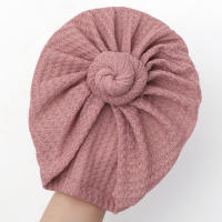 Gorro De Bebé Crochet Tejido Solido Para Niños Y Niñas Nuevos Recién Nacidos 3M-5T Bufanda De Cabeza Para Niños Y Niñas - details 3