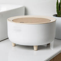 Cesta De Basura De Madera Para Cocina Baño Sala De Estar Oficina Hotel Estilo Pressionado Material PP Tipo De Almacenamiento Stando - details 11