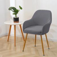 Cubierta De Silla Elástica Repelente De Agua Para Oficina Hotel Comedor Cubierta De Asiento Con Brazos Altos Tela De Poliéster/Celulosa Europea - details 5