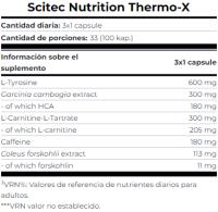 Thermo-X 100 Cápsulas - Scitec Nutrition - details 1