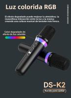 Micrófono De Karaoke DS-K2 Compañero Bluetooth 5.3 Con Luz RGB Y Sistema De Mezcla DSP Para Altavoces Conexión Inalámbrica Para Canto En KTV Y Coche - details 9
