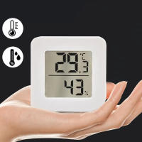 Mini Termómetro Digital LCD Medidor De Temperatura Y Humedad Para Interior Sensor De Ambiente Muestrador De Cálculo - details 2