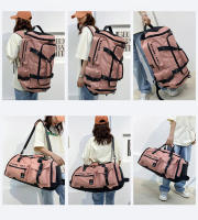 Bolsa de viaje grande de lona de 65 l, bolsa deportiva con compartimento para zapatos para mujeres y hombres. - details 3