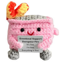 Muñeca De Crochet Con Diseño De Basura Decoración Para Escritorio Regalo De Navidad Accesorio Kawaii Para Amigos Y Familia - details 12