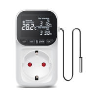 Controlador De Temperatura Digital Con Display LCD Timbre Preset Para Enfriamiento Y Calentamiento Sensor De Temperatura EU Plug 220V - details 9