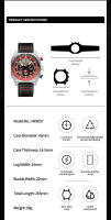Reloj Deportivo NAVIFORCE Para Hombres Lujoso De Cuero Resistente Al Agua Con Luz Y Cuarzo Múltiples Funciones Estilo Cuadrado - details 1