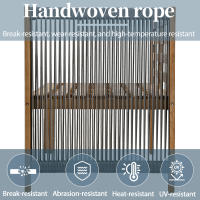 Juego de Mesa de Comedor de Jardín, juego de tumbonas de Jardín, 6 piezas. Juego de muebles de Jardín, sofá para tres plazas, 2 sofás individuales, 2 taburetes, de Comedor Mesa, tablero de Madera de Acacia, Gris - details 2