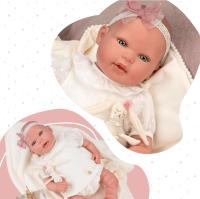 Muñeca Reborn Naroa de 45 cm con Manta y Muñequito, Bebé Realista con Extremidades de Vinilo y Cuerpo Blando Arias - details 5