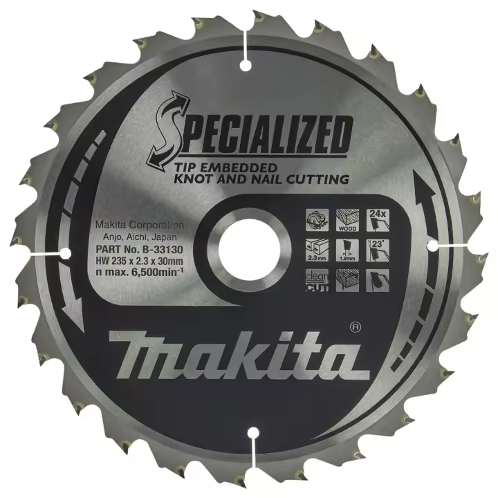 MAKITA - B-33130 Disco sierra circular , Specialized TCT, 235 x 30 mm, 24 D MAKITA - 1