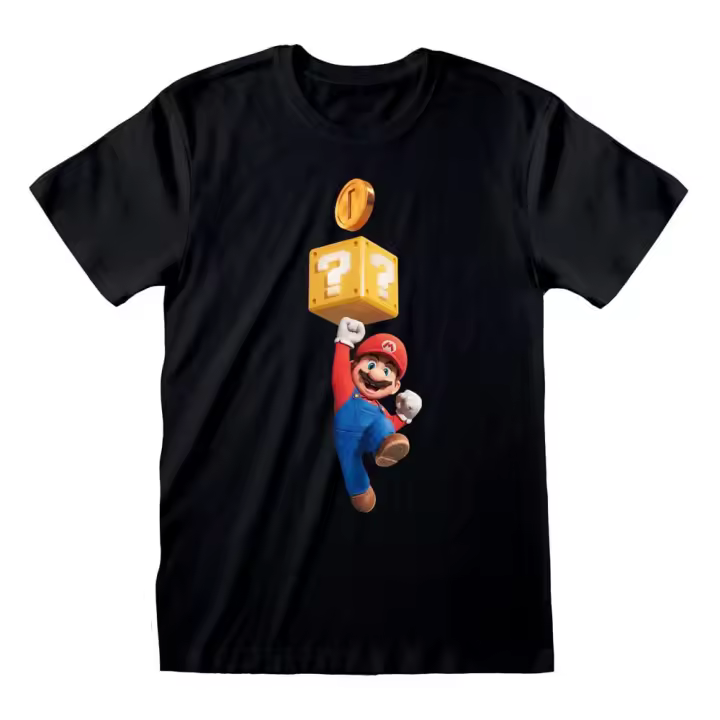 Super mario bros camiseta mario coin fashion talla s - 1