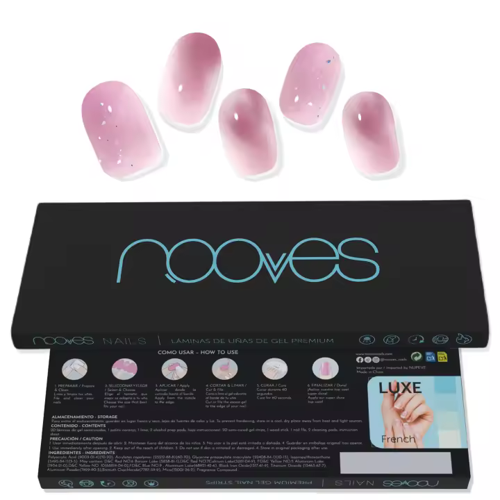 NOOVES NAILS Láminas de Uñas de Gel Precurado Premium - Purple Town - Art Design  Tiras De Uñas De Gel semicurado Pegatinas Uñas Semipermanente en Gel Gel Nail stickers Uñas de gel Pegatinas - 1