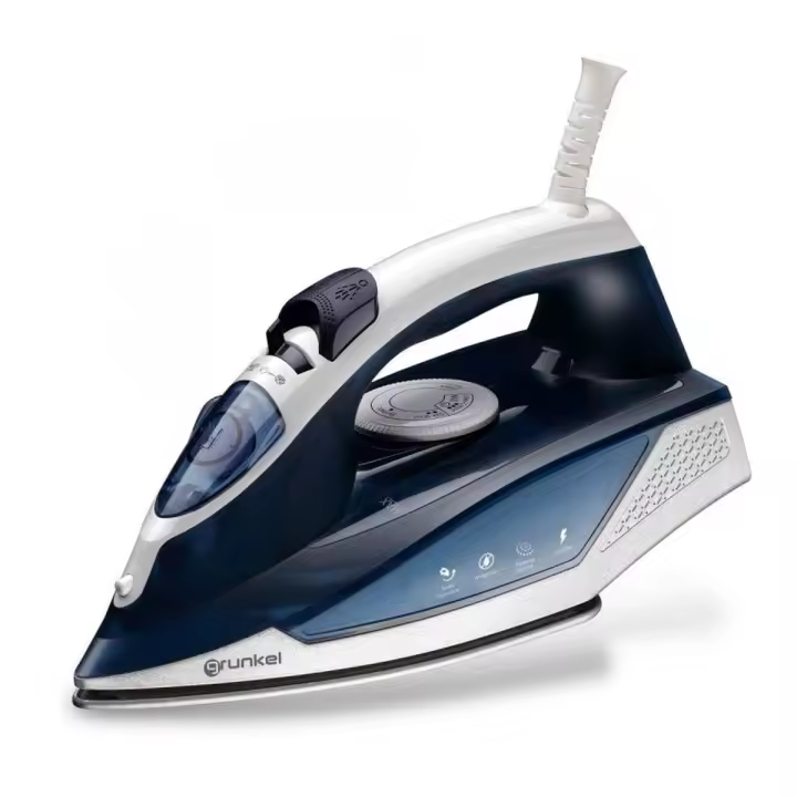 Plancha Grunkel PL-22NS 2200W 280ml suela ultradeslizante azul - 1