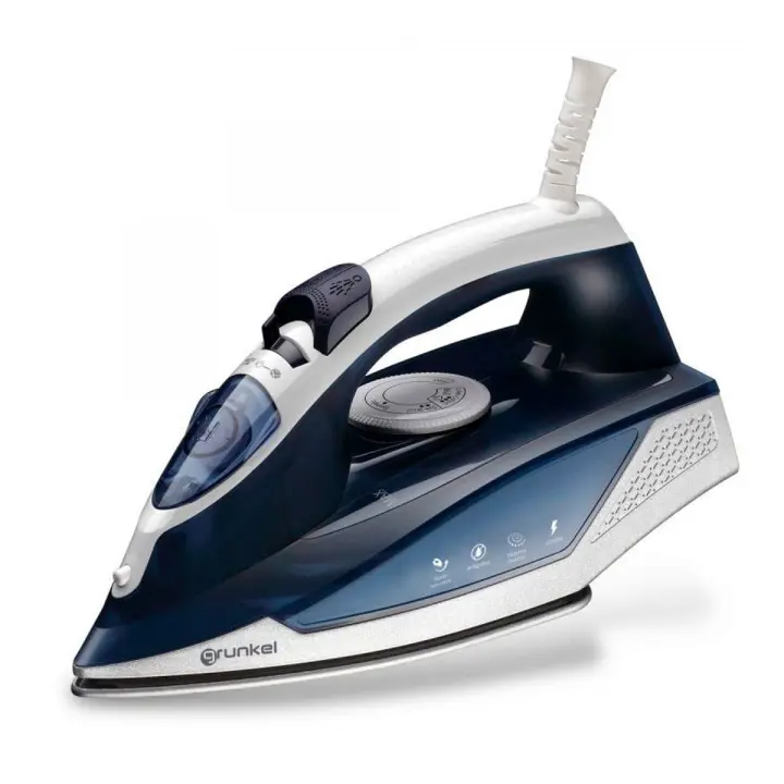 Plancha Grunkel PL-22NS 2200W 280ml suela ultradeslizante azul - 1