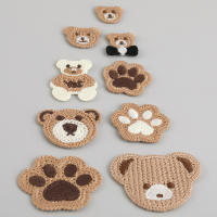 10 Pcs Parches Bordados De Oso Cartoon Versátiles Para Bolsos Chaquetas Teléfonos Cabello Zapatos Calcetines Suéter Decoración - details 3