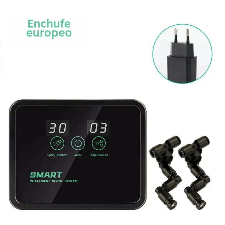 Kit De Humidificador Para Terrarios De Reptiles Con Timer Automático Sistema De Rociador De Montaña Rusa Plástico Para El Hogar - 1