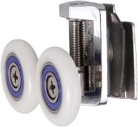 Paquete de rodilllos para Mampara de Ducha, 2 poleas Superiores and inferiores, Kit de reemplazo para Mampara de Ducha de aleación de zinc de 26 mm (2 Superiores + 2 with perillas) - details 1