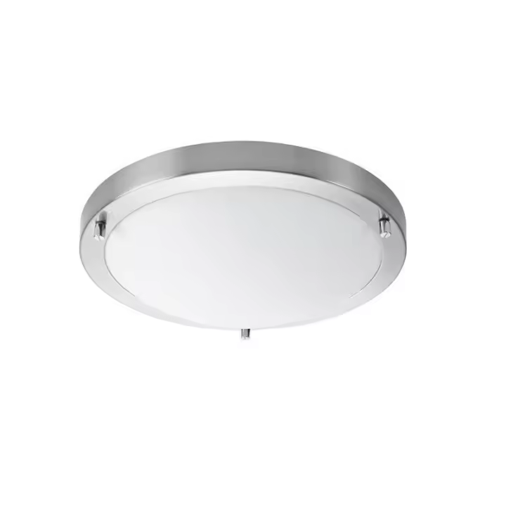 CRISTAL RECORD Plafón Led Ancona Níquel (12W) - Iluminación Moderna - 1