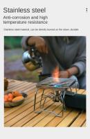 Soporte De Estufa De Acero Inoxidable Para Camping Portátil Y Plegable Mini Soporte Para Barbacoa Placa De Hornear Soporte Para Olla - details 10