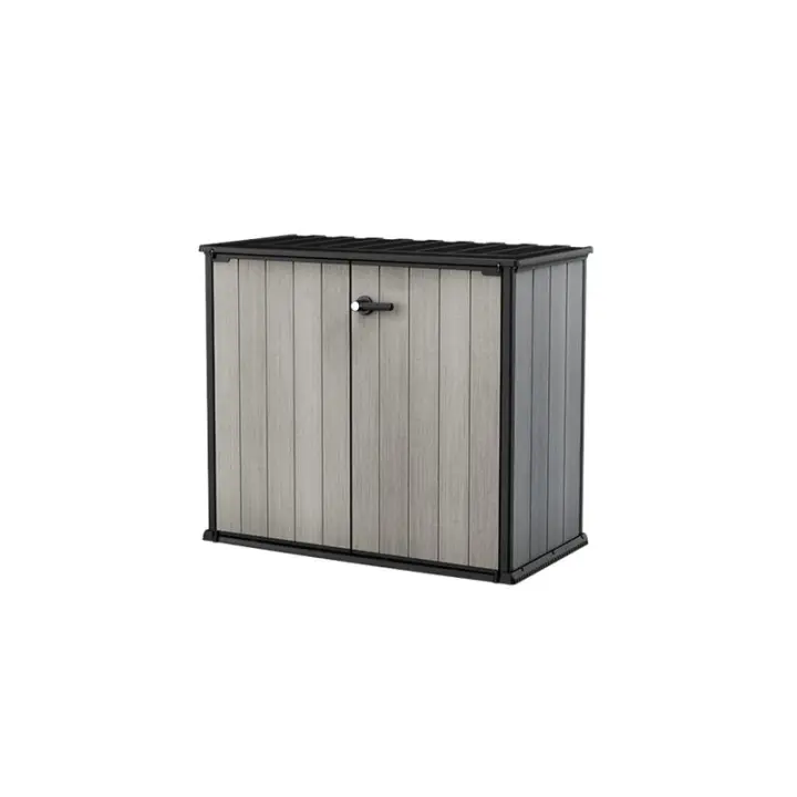 KETER 232781 Cobertizo de exterior Patio Store 140x73,6x120 cm y 1m2 - Deco Gris - 1